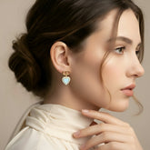 Ocean Heart Studs