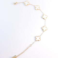 Ivory Charm Clover Bracelet