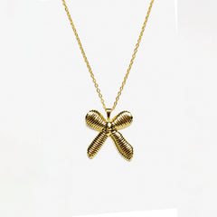 Ribbed Bow chain set