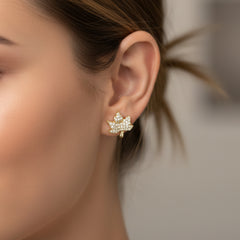 Golden Ember Studs
