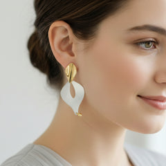 Two-Tone Drift Earring