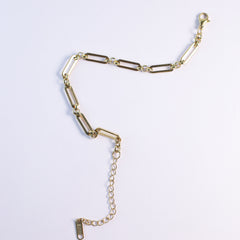Gold Capsule Link Bracelet