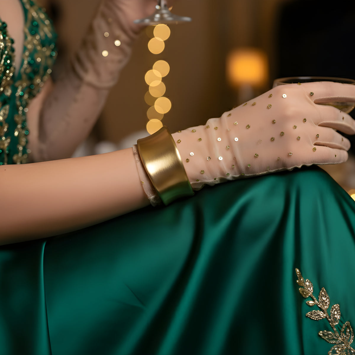 Aurum Veil Wave Bracelet