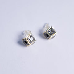 Black Crystal Vault Studs