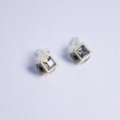 Black Crystal Vault Studs