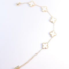 Ivory Charm Clover Bracelet