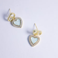 Ocean Heart Studs