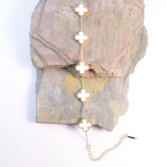 Ivory Charm Clover Bracelet