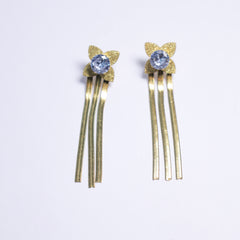 Golden Flora Chain Earring