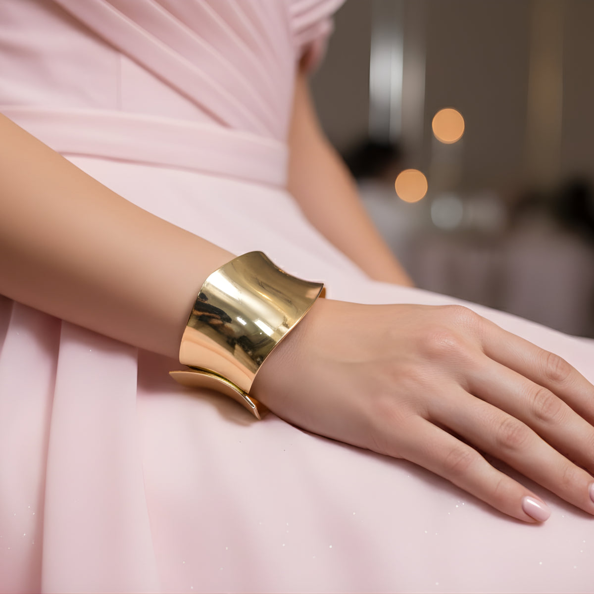 Golden Dune Bend Cuff bracelet