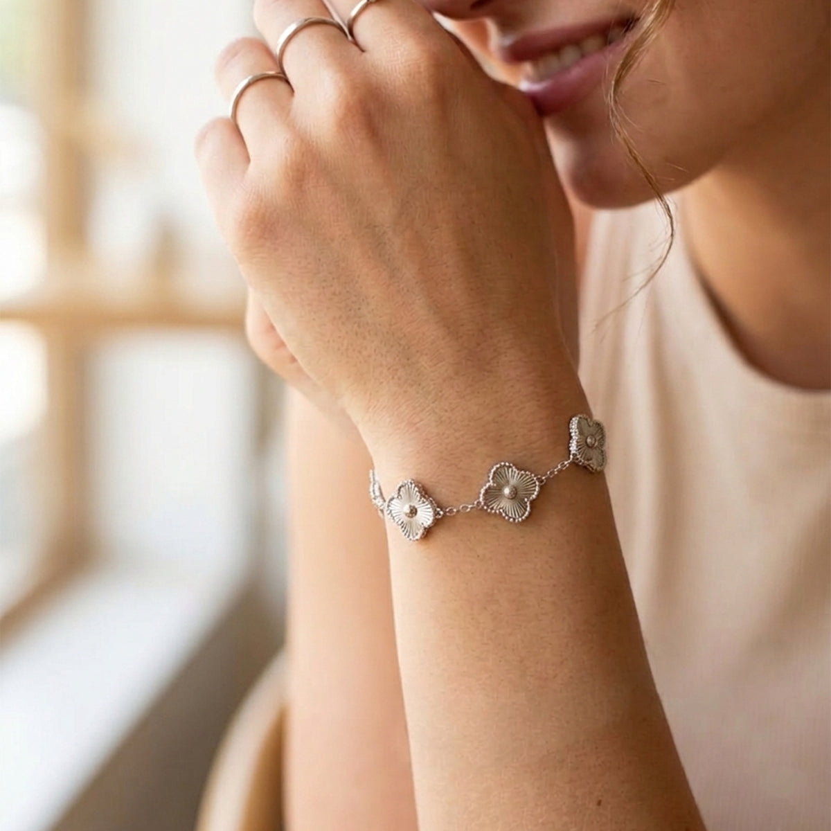 Starlit Petal Bracelet